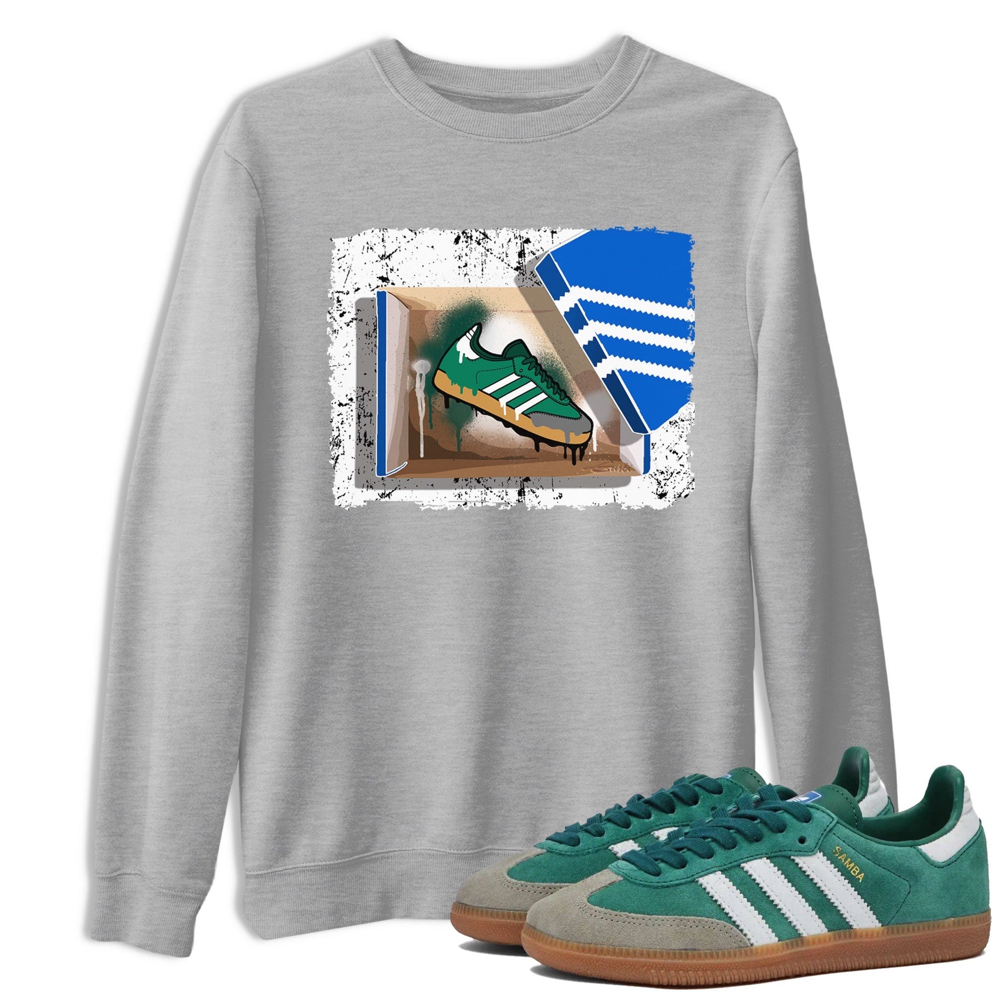 New Kicks Sneaker Tee - Samba Collegiate Green Gum