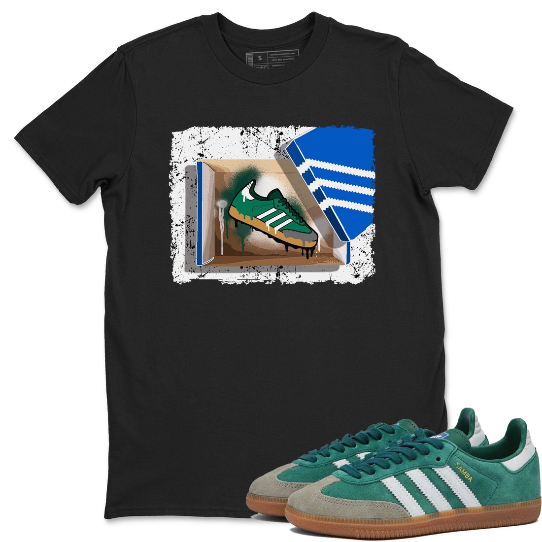 New Kicks Sneaker Tee - Samba Collegiate Green Gum