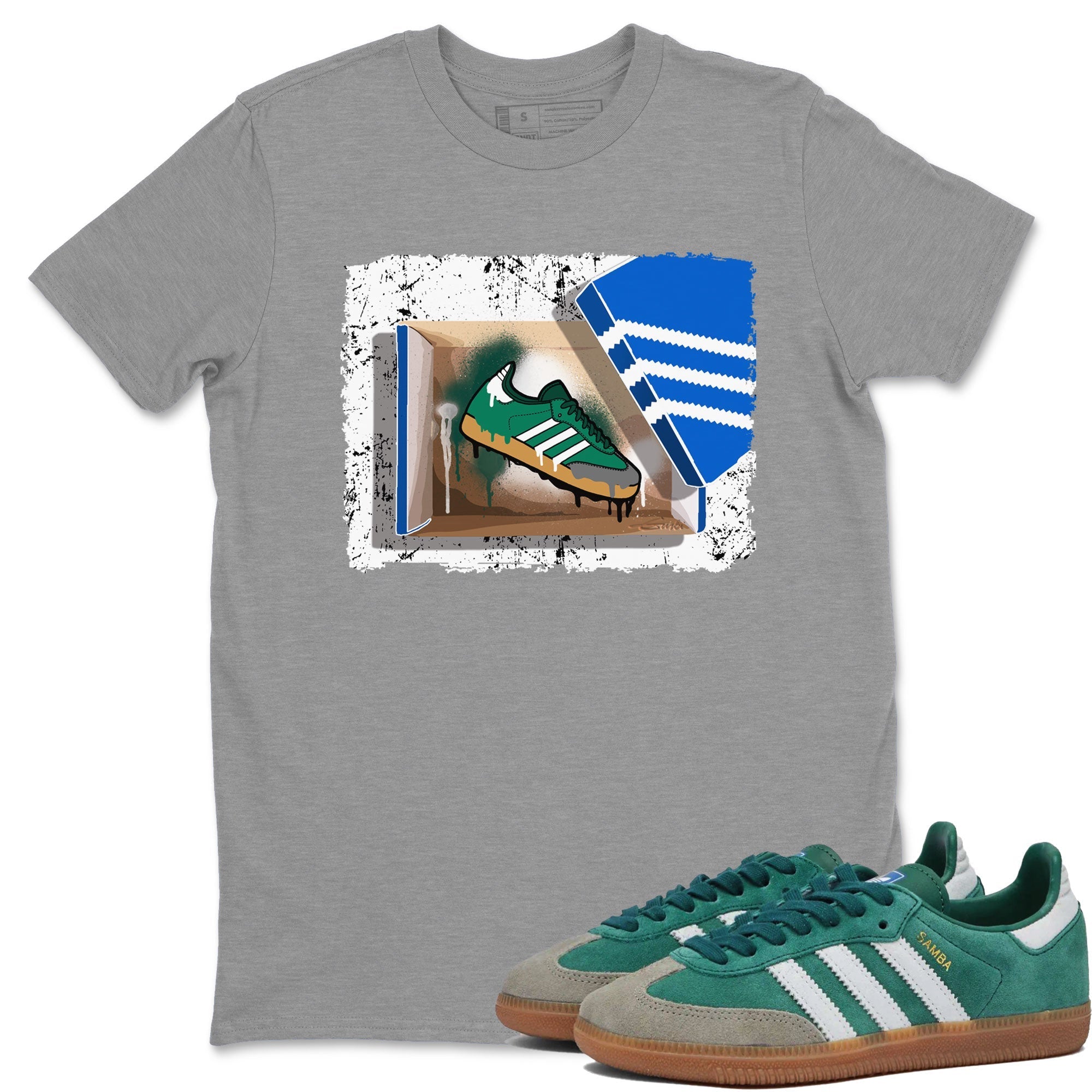 New Kicks Sneaker Tee - Samba Collegiate Green Gum