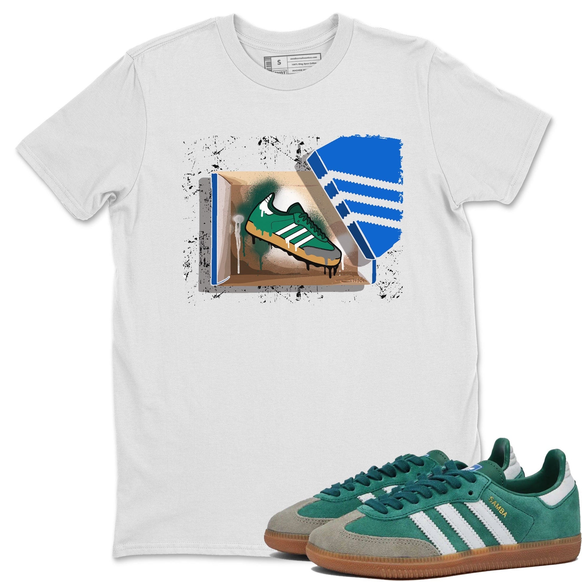 New Kicks Sneaker Tee - Samba Collegiate Green Gum