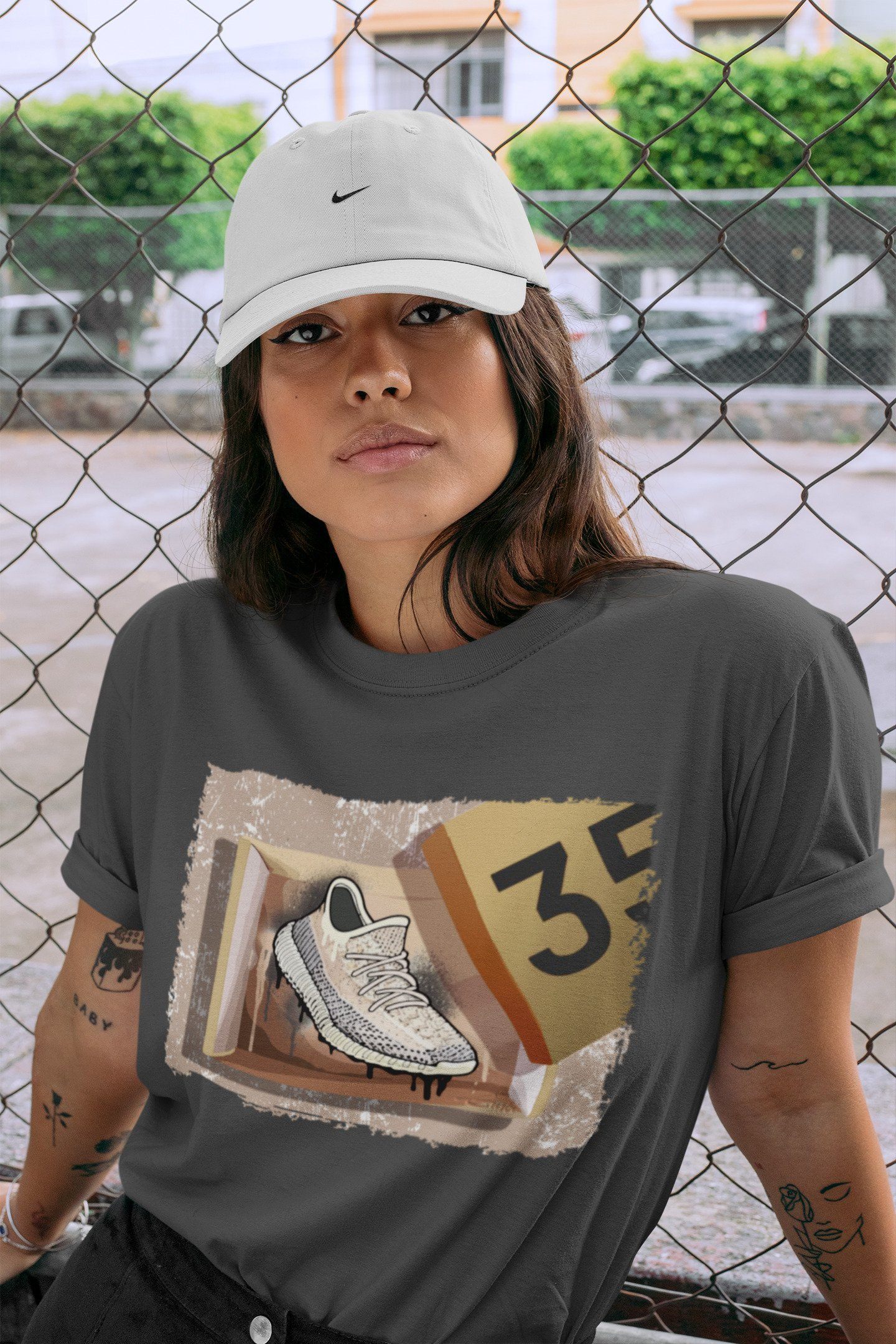 New Kicks Unisex Tops - Yeezy 350 Ash Pearl