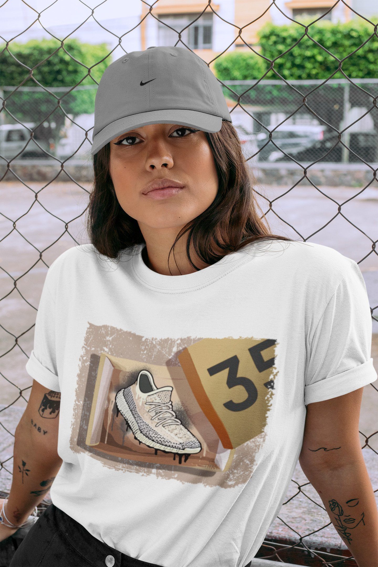 New Kicks Unisex Tops - Yeezy 350 Ash Pearl