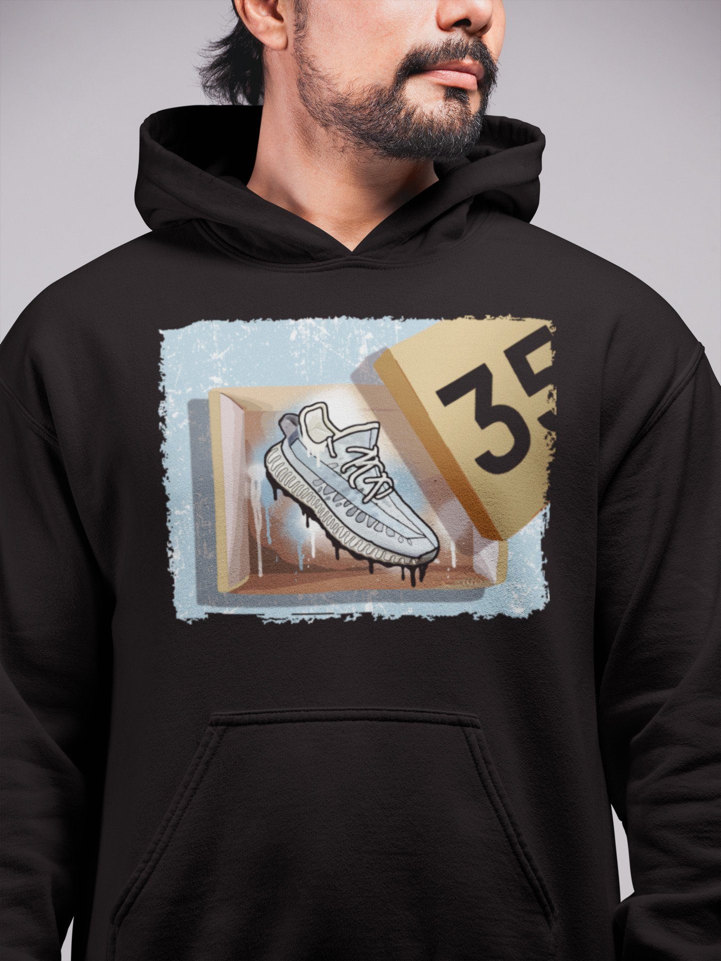 New Kicks Unisex Tops - Yeezy 350 Mono Ice