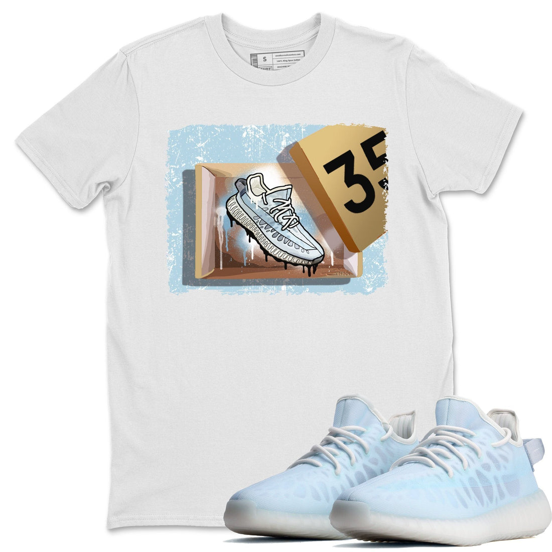 New Kicks Unisex Tops - Yeezy 350 Mono Ice
