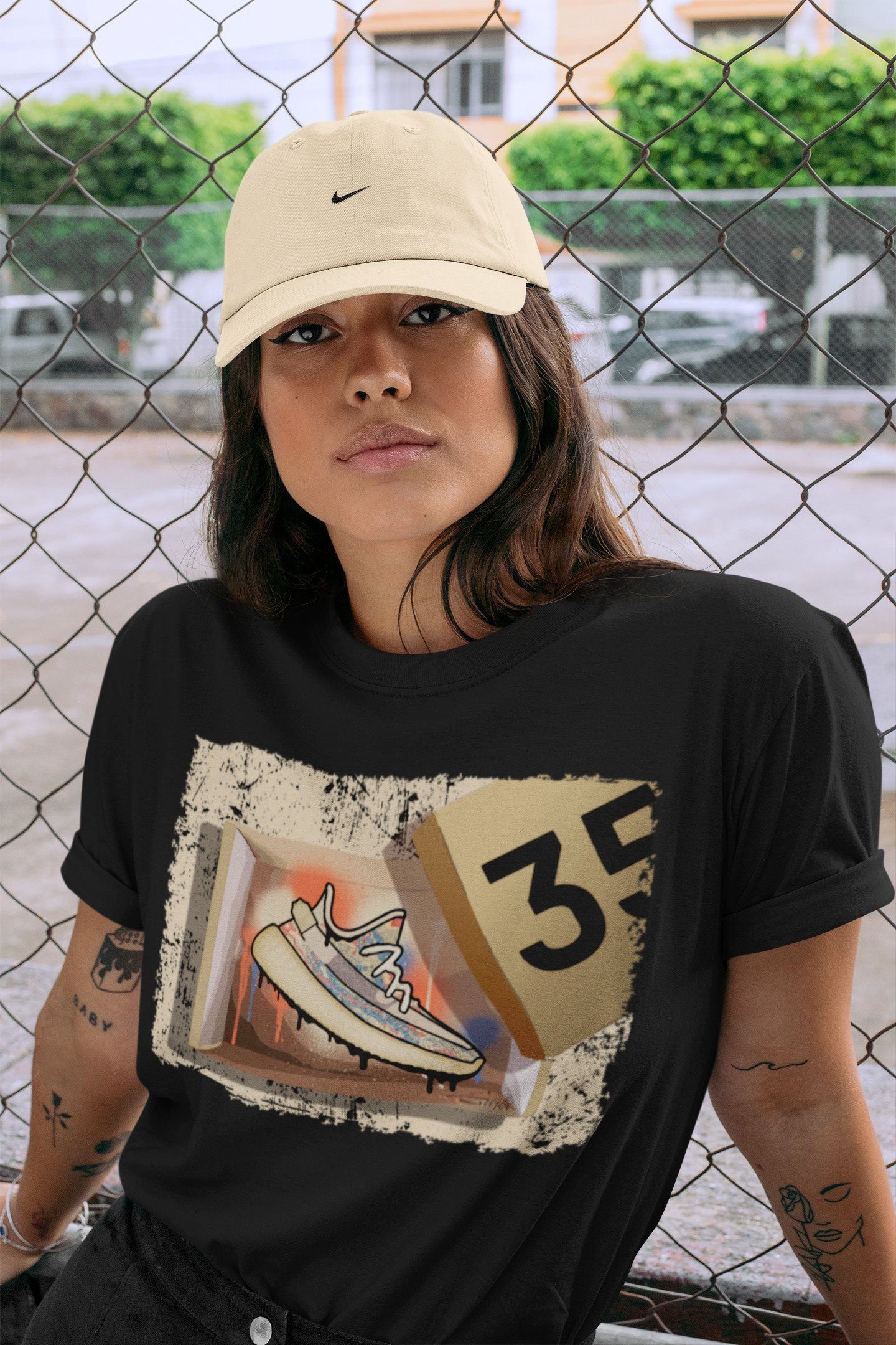 New Kicks Unisex Tops - Yeezy 350 MX Oat