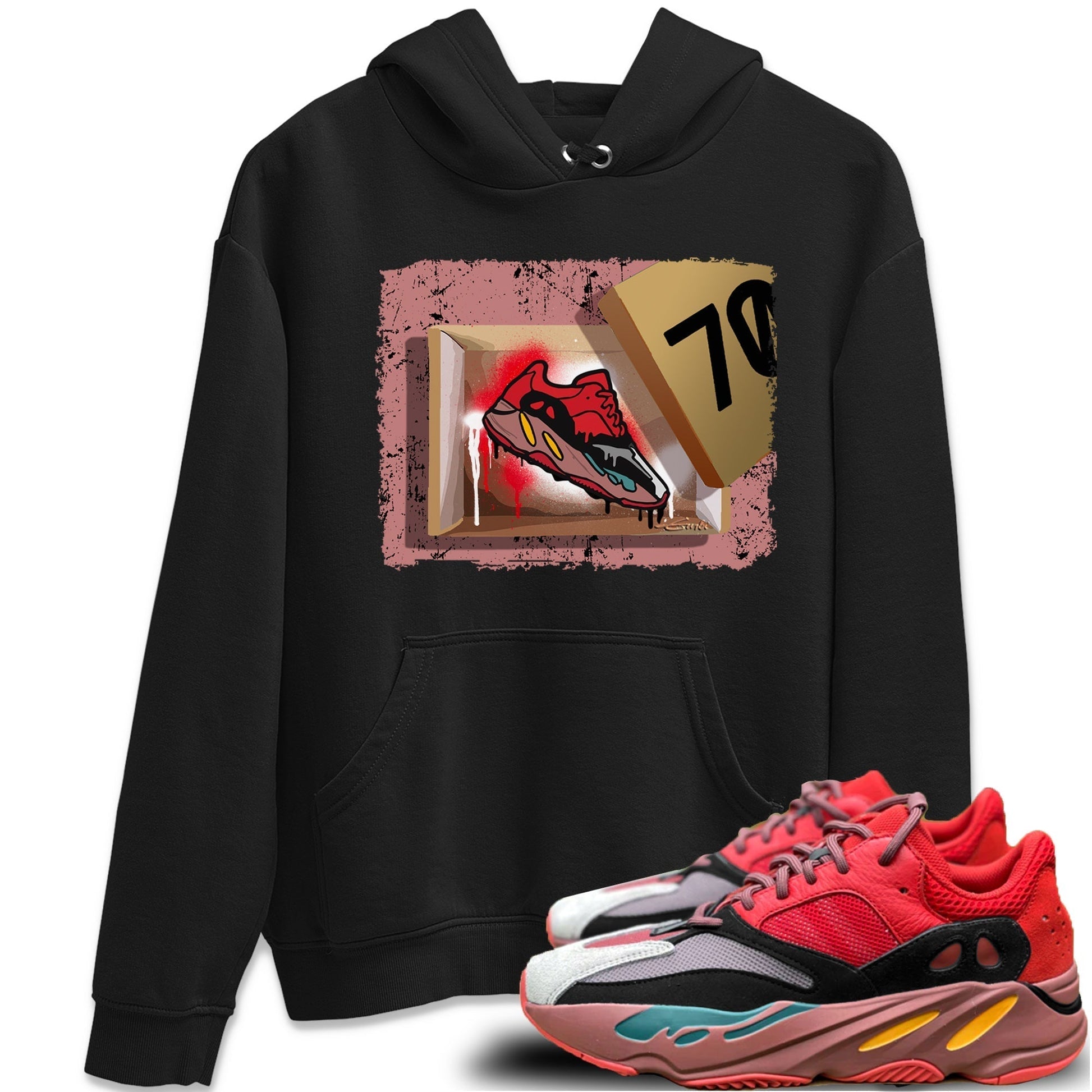 New Kicks Unisex Tops - Yeezy 700 Hi-Res Red
