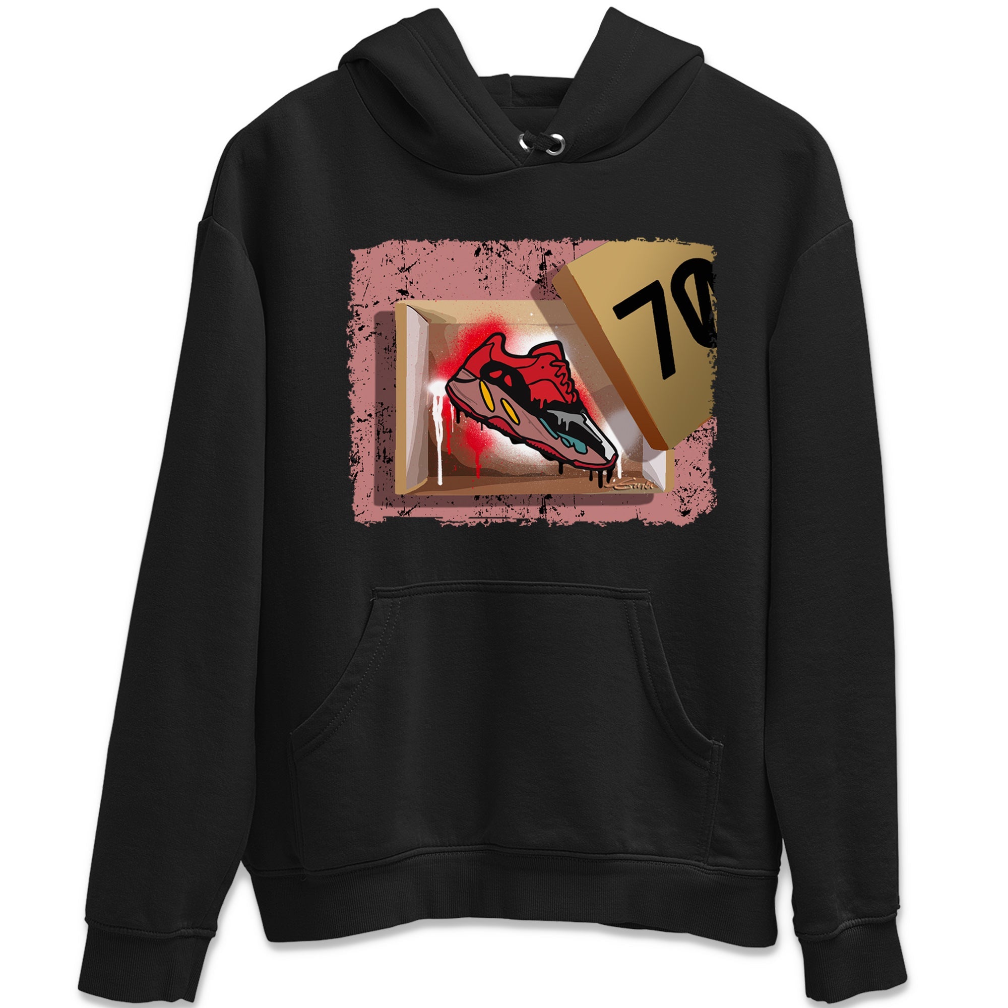 New Kicks Unisex Tops - Yeezy 700 Hi-Res Red