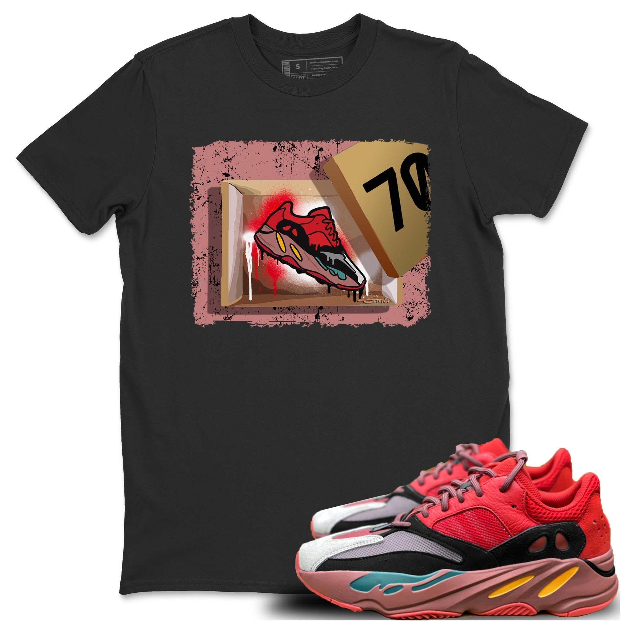 New Kicks Unisex Tops - Yeezy 700 Hi-Res Red