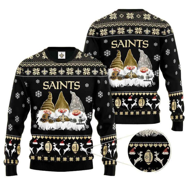 New Orleans Saints Gnome De Noel Christmas Ugly Sweater ? Usalast
