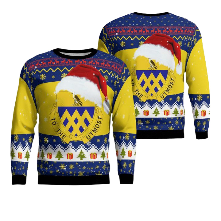 New York Army National Guard 101st Cavalry Regiment Christmas AOP Sweater ? Usalast