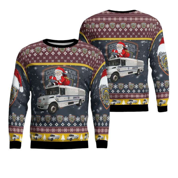 New York City Department Of Correction Christmas Sweater 3D ? Usalast