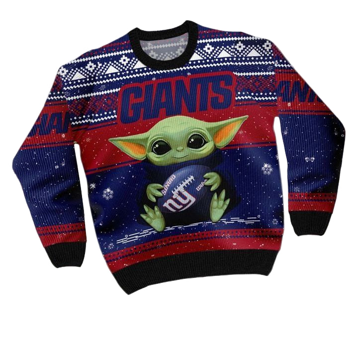 New York Giants Baby Yoda Ugly Christmas Sweater ? Usalast