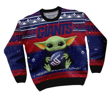 New York Giants Baby Yoda Ugly Christmas Sweater ? Usalast