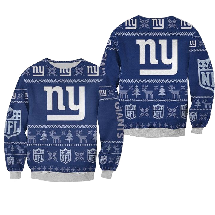 New York Giants Nfl Ugly Sweater Christmas 3D Sweater ? Usalast