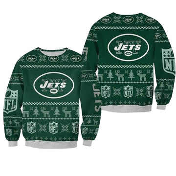New York Jets Nfl Ugly Sweater Christmas 3D Sweater ? Usalast