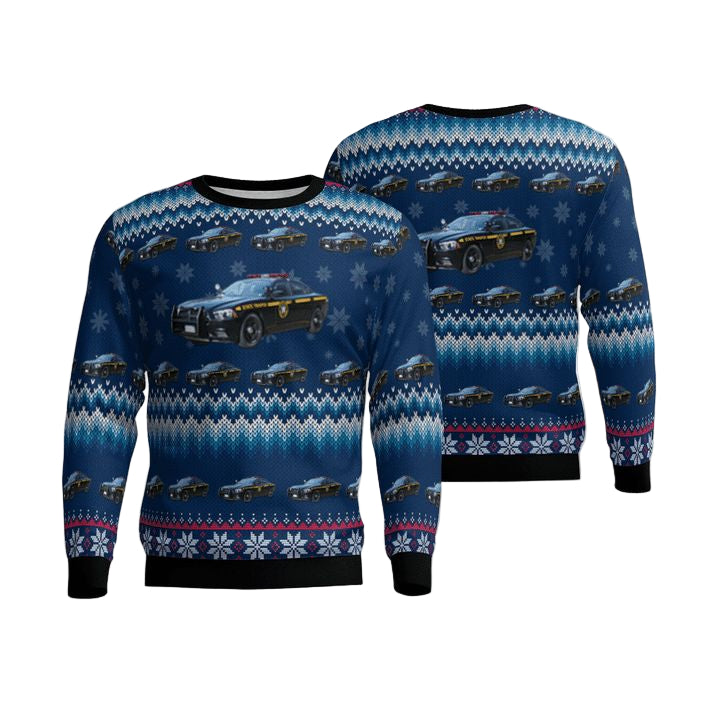 New York State Police Dodge Charger Sweater 3D ? Usalast