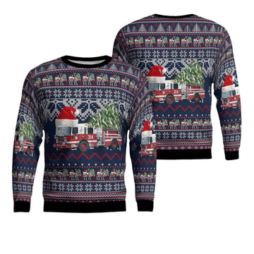 New York Yonkers Fire Department Christmas Sweater 3D ? Usalast