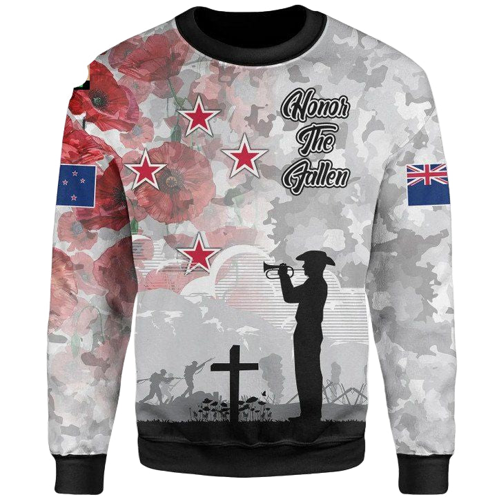 New Zealand Anzac Sweater ? We Will Remember Them ? Bn15 ? Usalast