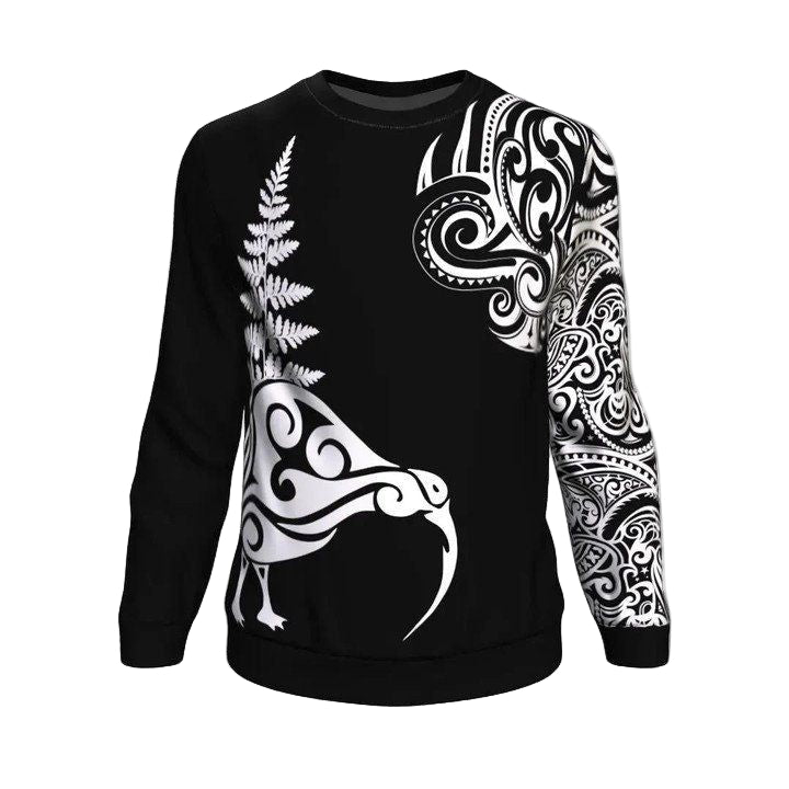 New Zealand ? Kiwi Fern Maori Style Sweater A0 ? Usalast