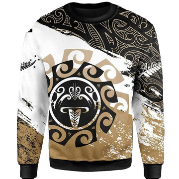 New Zealand ? Maori Tiki Mask Sweater Gold A002 ? Usalast