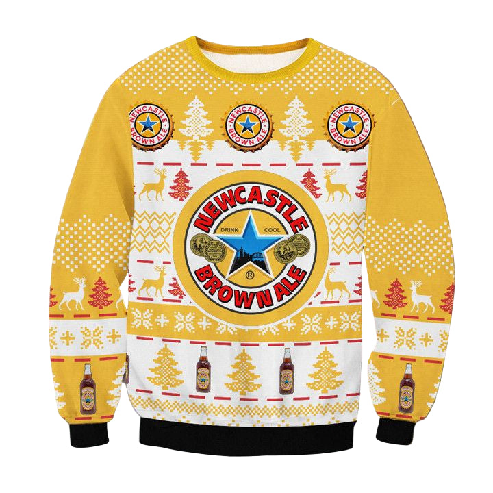 Newcastle Brown Ale Beer Ugly Christmas Sweater 2022 ? Usalast