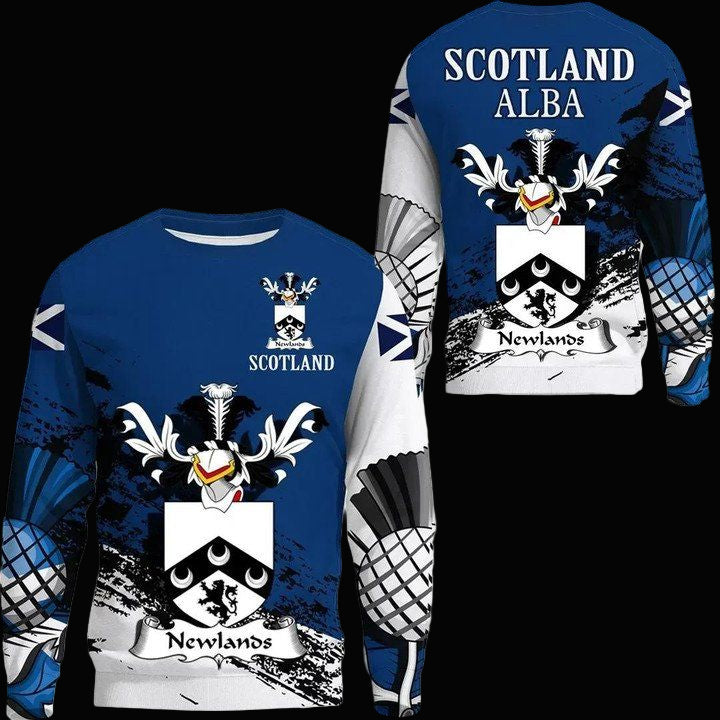 Newlands Scottish Family Crest Scotland Special Sweater A7 ? Usalast