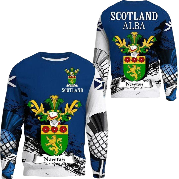 Newton Scottish Family Crest Scotland Special Sweater A7 ? Usalast