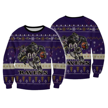 Nfl Baltimore Ravens Player Rushing Sweater And Ugly Sweater ? Usalast