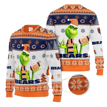 Nfl Chicago Bears Grinch Christmas Sweater ? Usalast