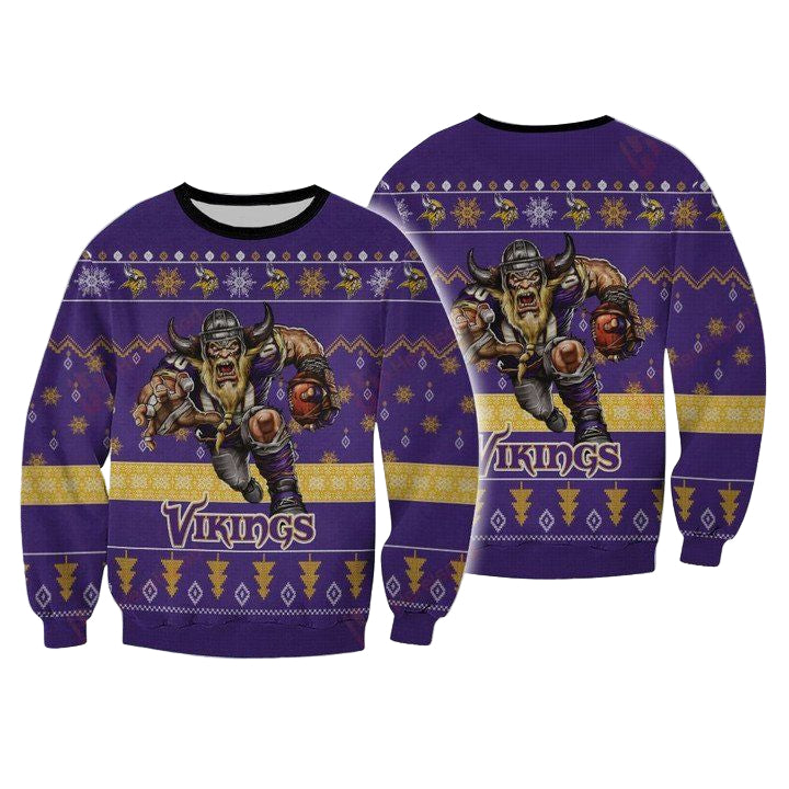 Nfl Minnesota Vikings Player Rushing Sweater And Ugly Sweater ? Usalast