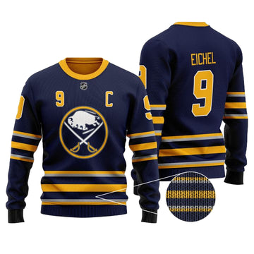 Nhl Buffalo Sabres Eichel 9 Black Wool Sweater ? Usalast