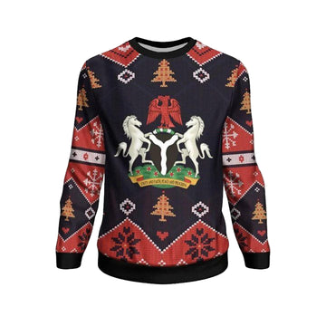 Nigeria Christmas Sweater ? Santa Claus Ho Ho Ho ? Bn1810 ? Usalast