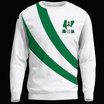 Nigeria Special Flag Sweater Knitted Long-Sleeved Sweater A7 ? Usalast