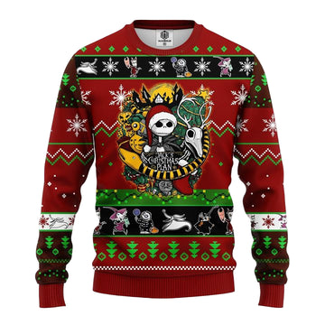 Nightmare Before Christmas Ugly Sweater Red Brown 1 Amazing Gift Idea Thanksgiving Gift ? Usalast