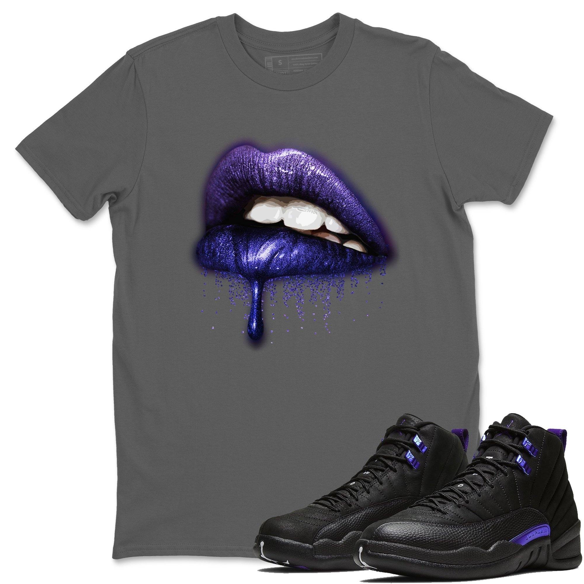 Dripping Lips Unisex Tops - Air Jordan 12 Dark Concord