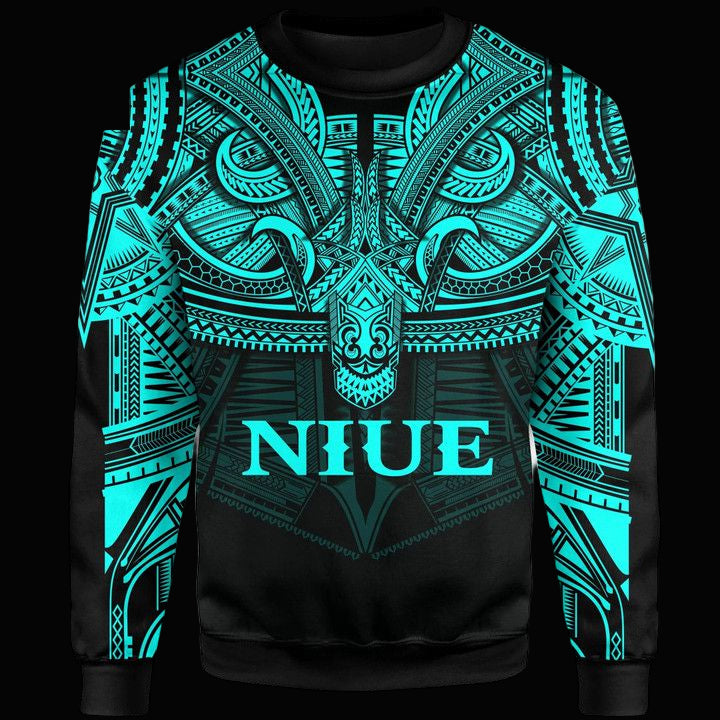 Niue Blue Sweater Polynesian A15 ? Usalast