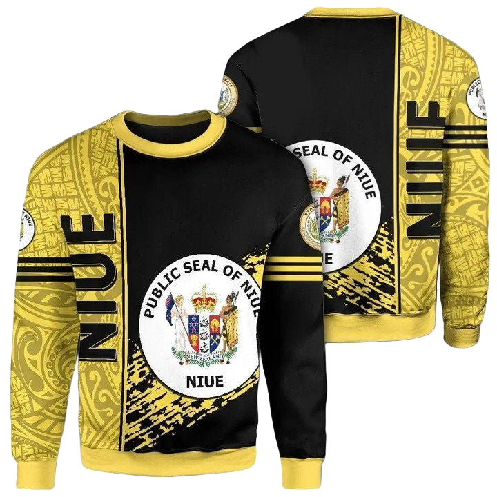 Niue Coat Of Arms Sweater Quarter Style J1C ? Usalast
