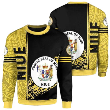 Niue Coat Of Arms Sweater Quarter Style J1C ? Usalast
