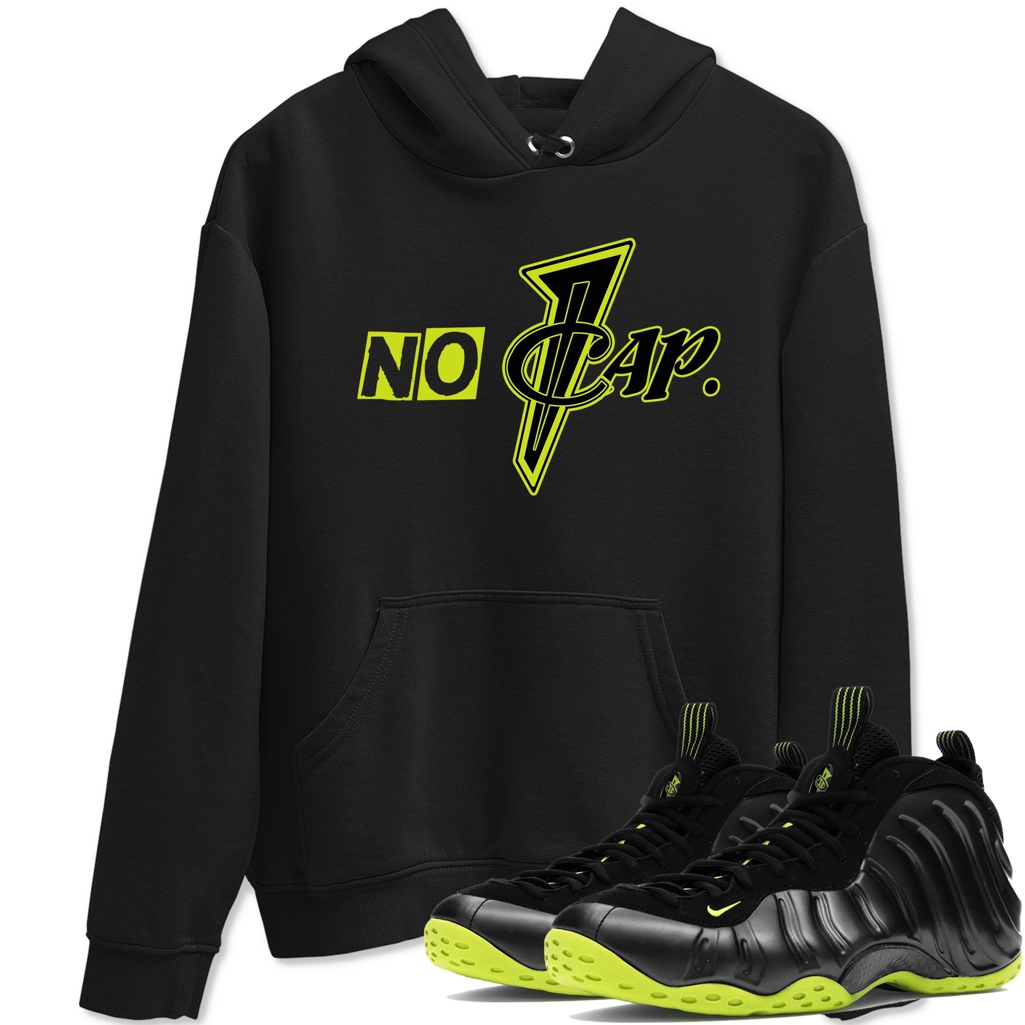 No Cap Sneaker Tees - Air Foamposite One Black Volt