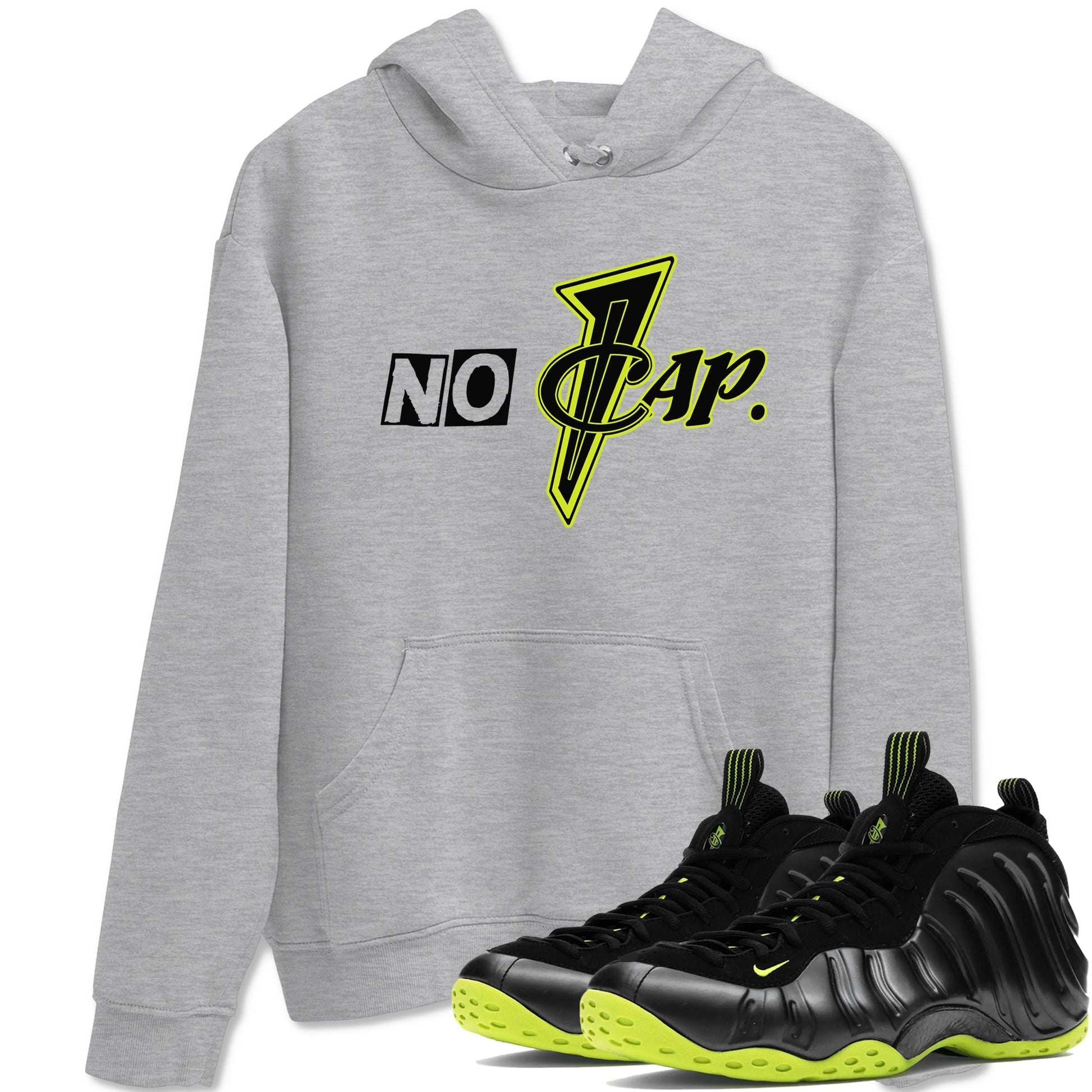 No Cap Sneaker Tees - Air Foamposite One Black Volt