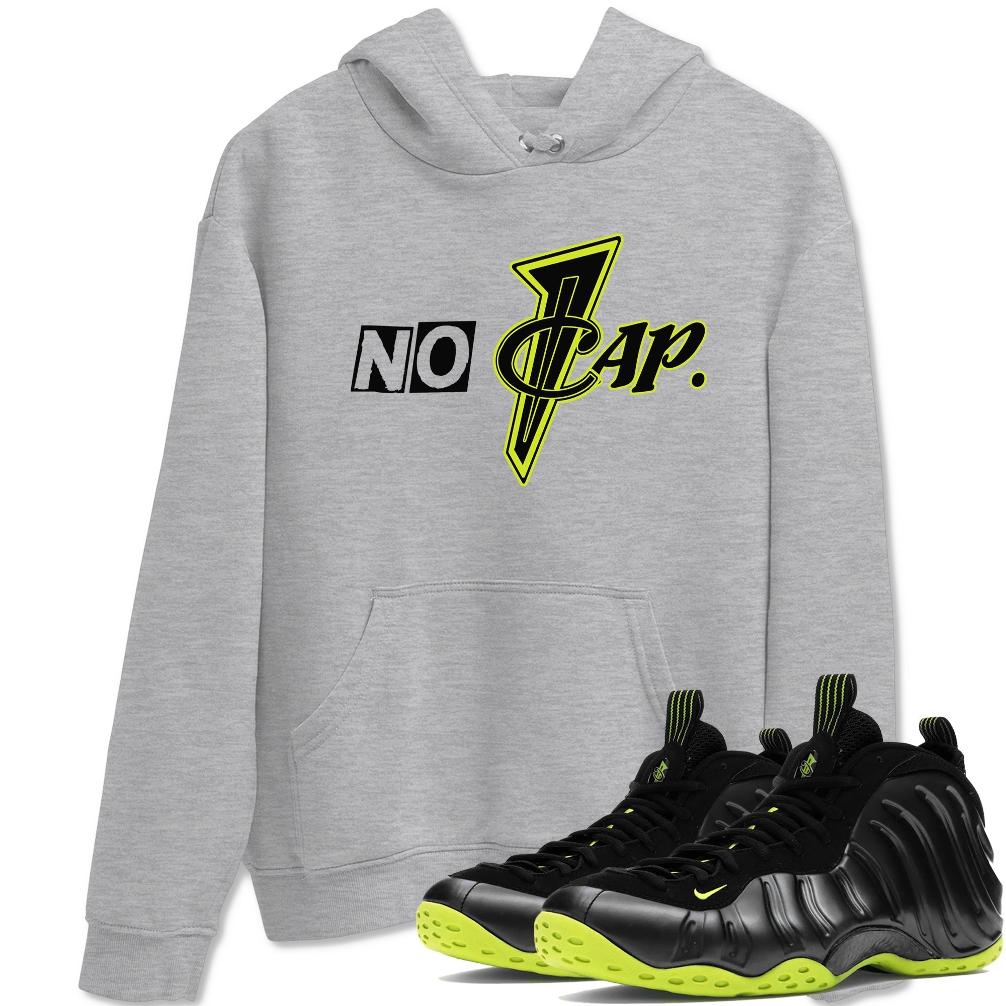 No Cap Sneaker Tees - Air Foamposite One Black Volt