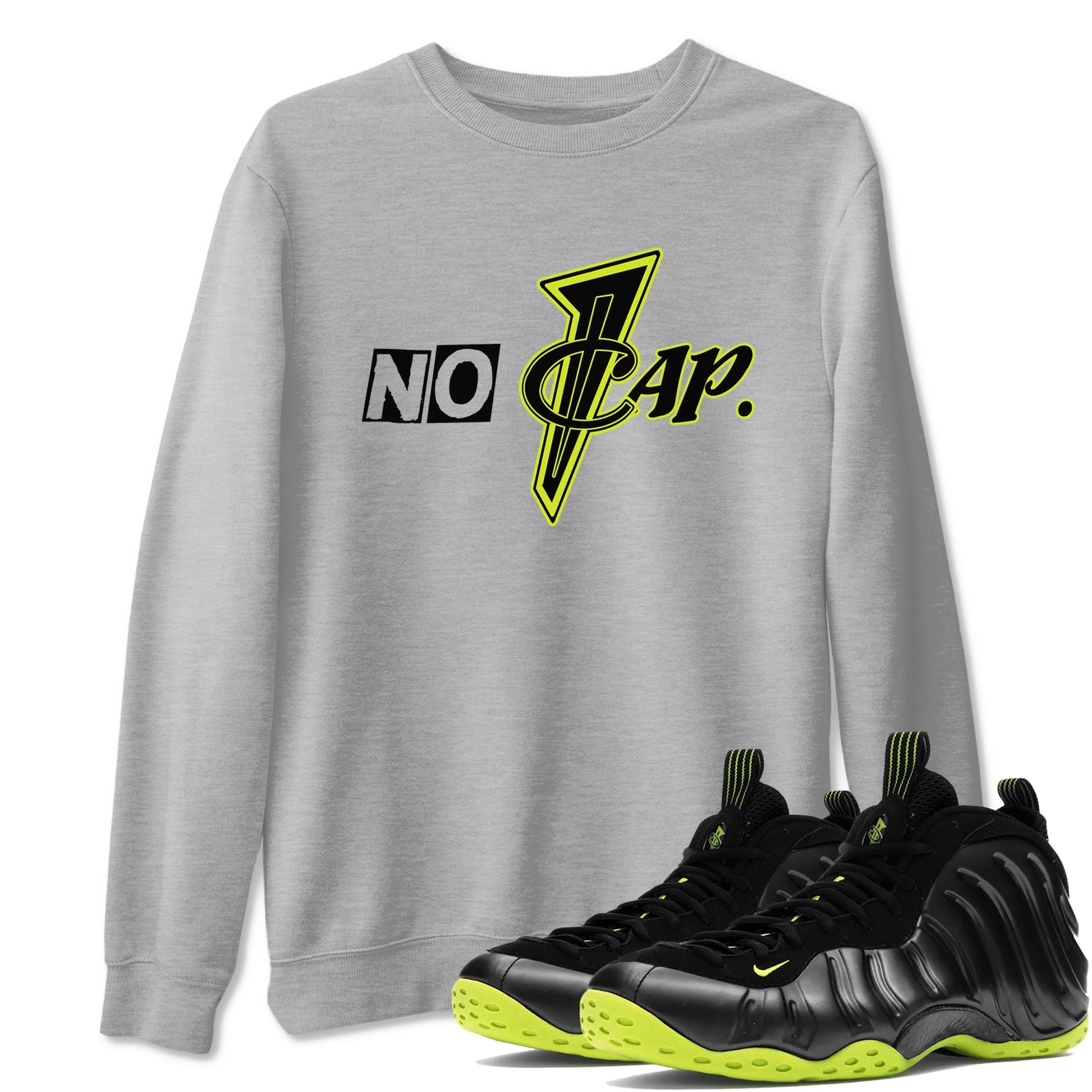 No Cap Sneaker Tees - Air Foamposite One Black Volt