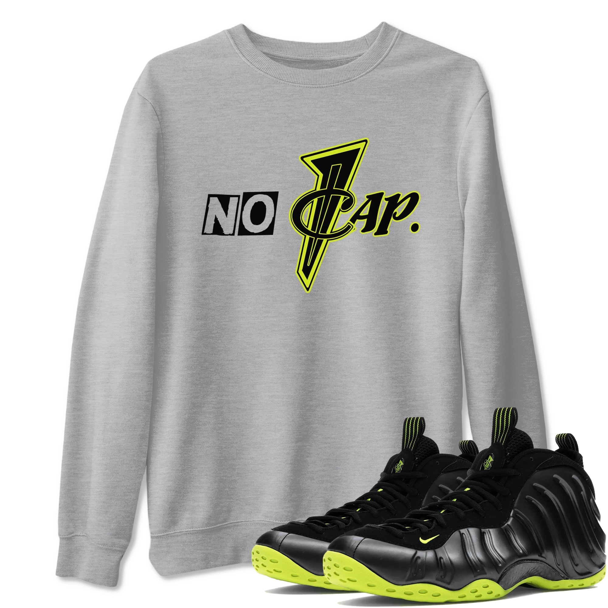 No Cap Sneaker Tees - Air Foamposite One Black Volt
