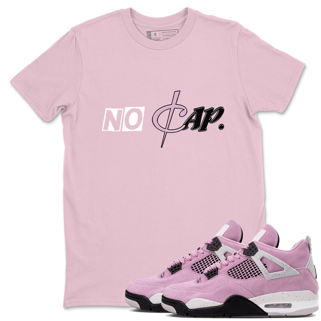 No Cap Sneaker Tees - Air Jordan 4 Orchid