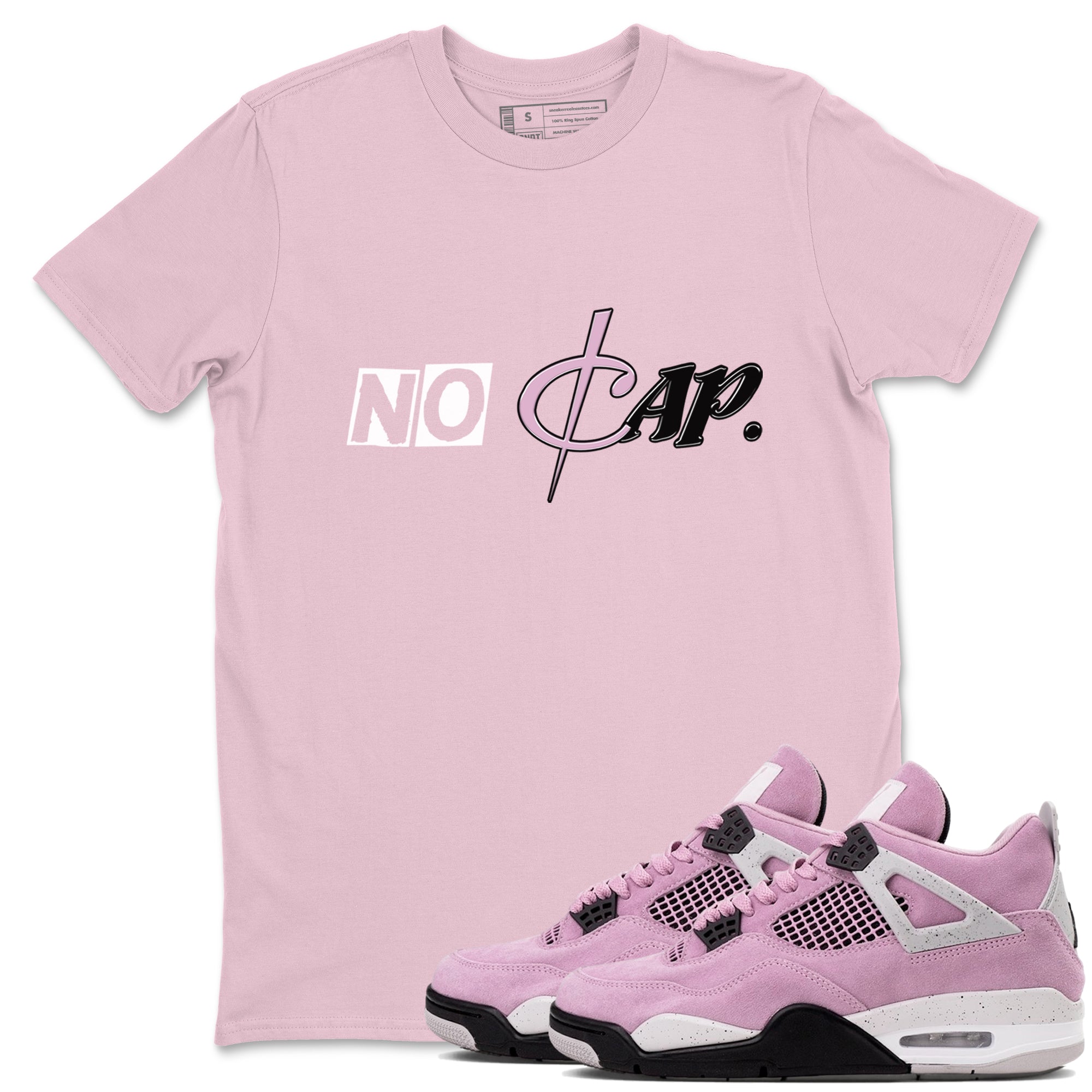 No Cap Sneaker Tees - Air Jordan 4 Orchid
