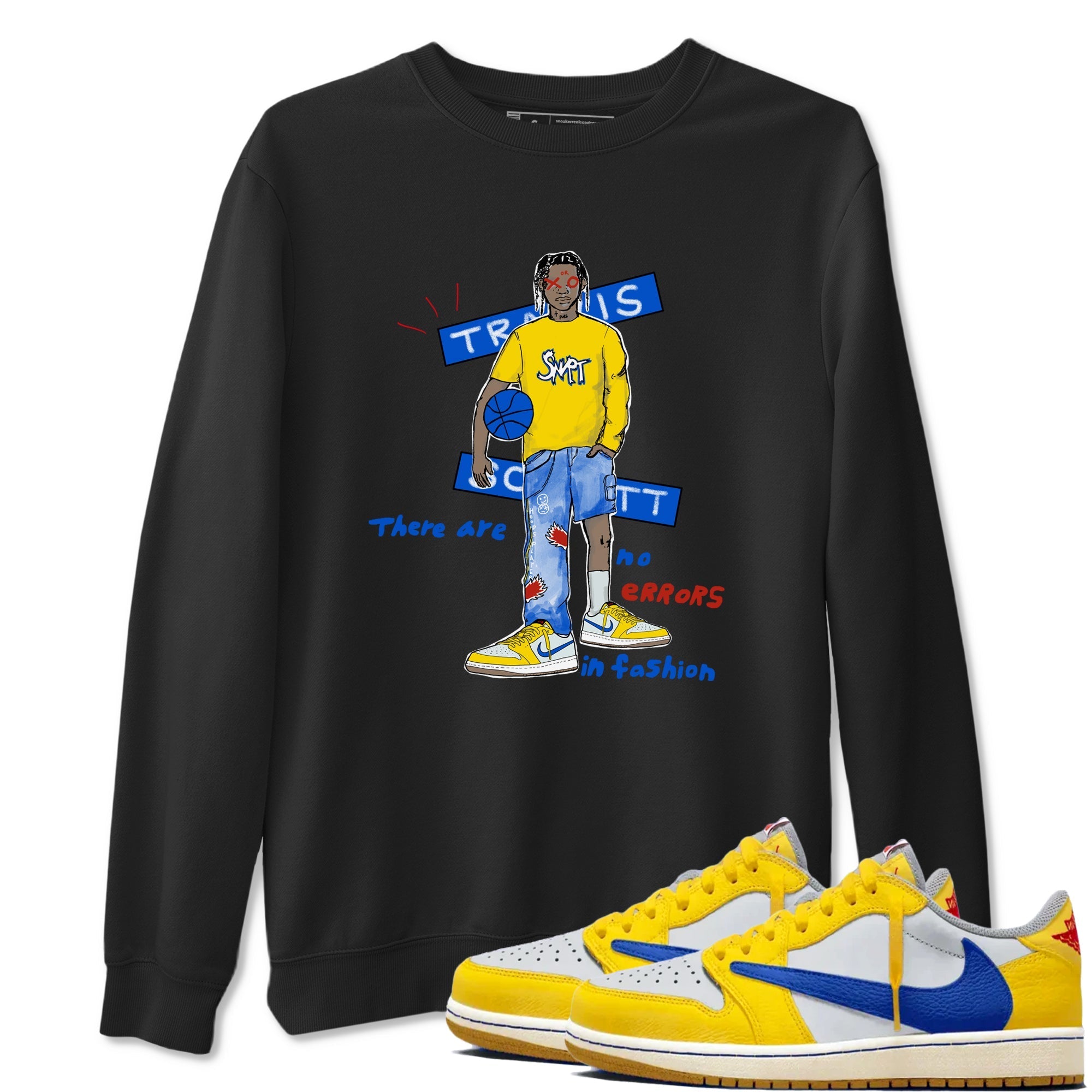 No Errors In Fashion Sneaker Tees - Air Jordan 1 Travis Scott Canary