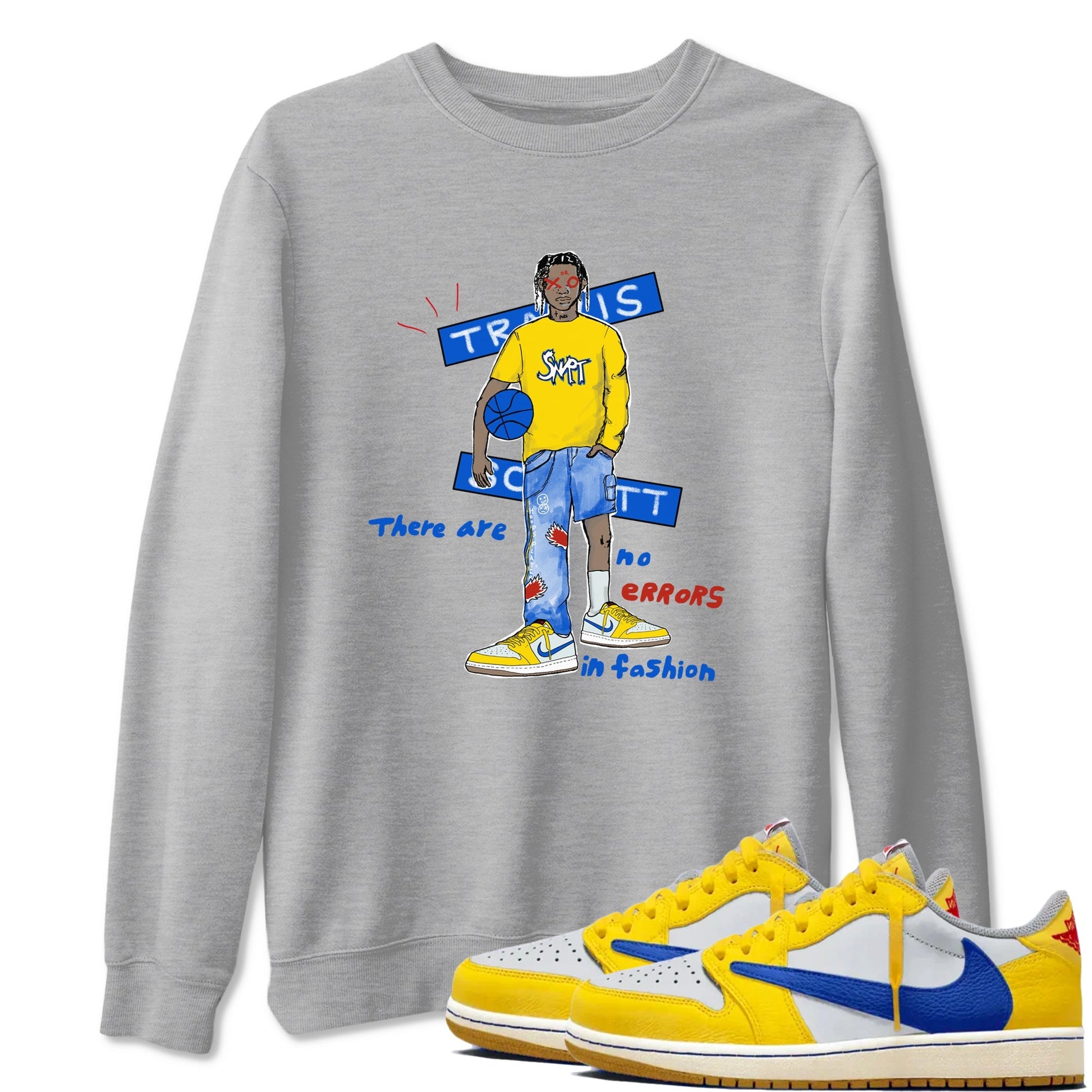 No Errors In Fashion Sneaker Tees - Air Jordan 1 Travis Scott Canary