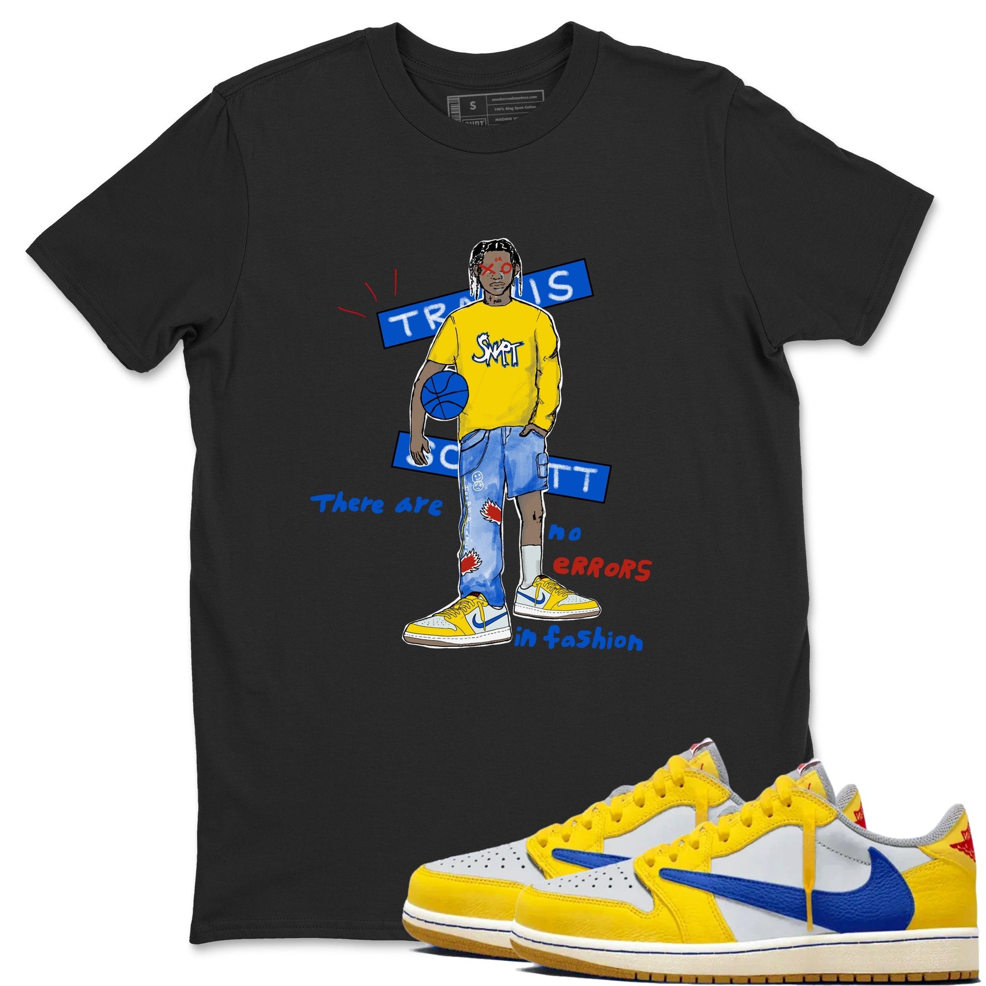 No Errors In Fashion Sneaker Tees - Air Jordan 1 Travis Scott Canary