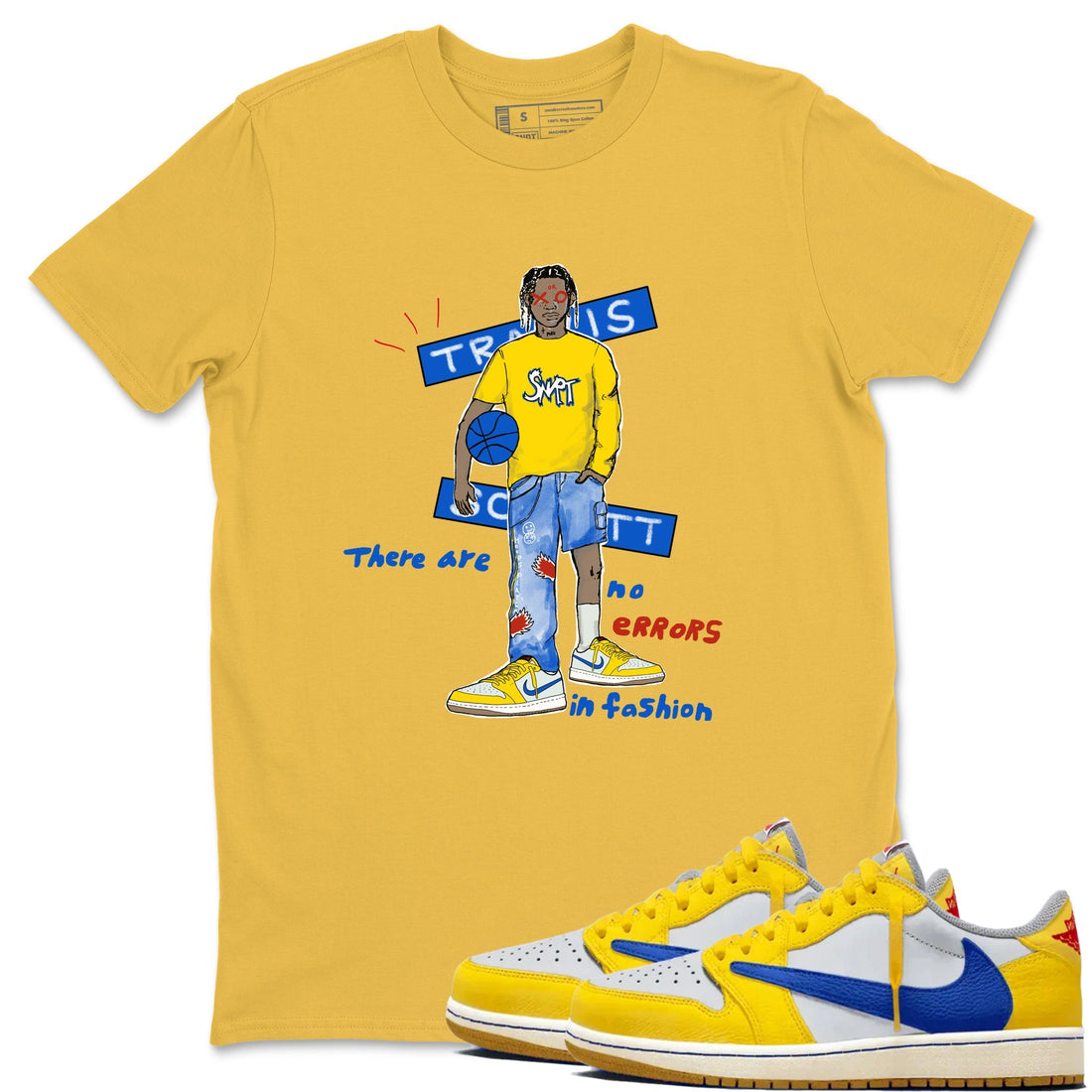 No Errors In Fashion Sneaker Tees - Air Jordan 1 Travis Scott Canary