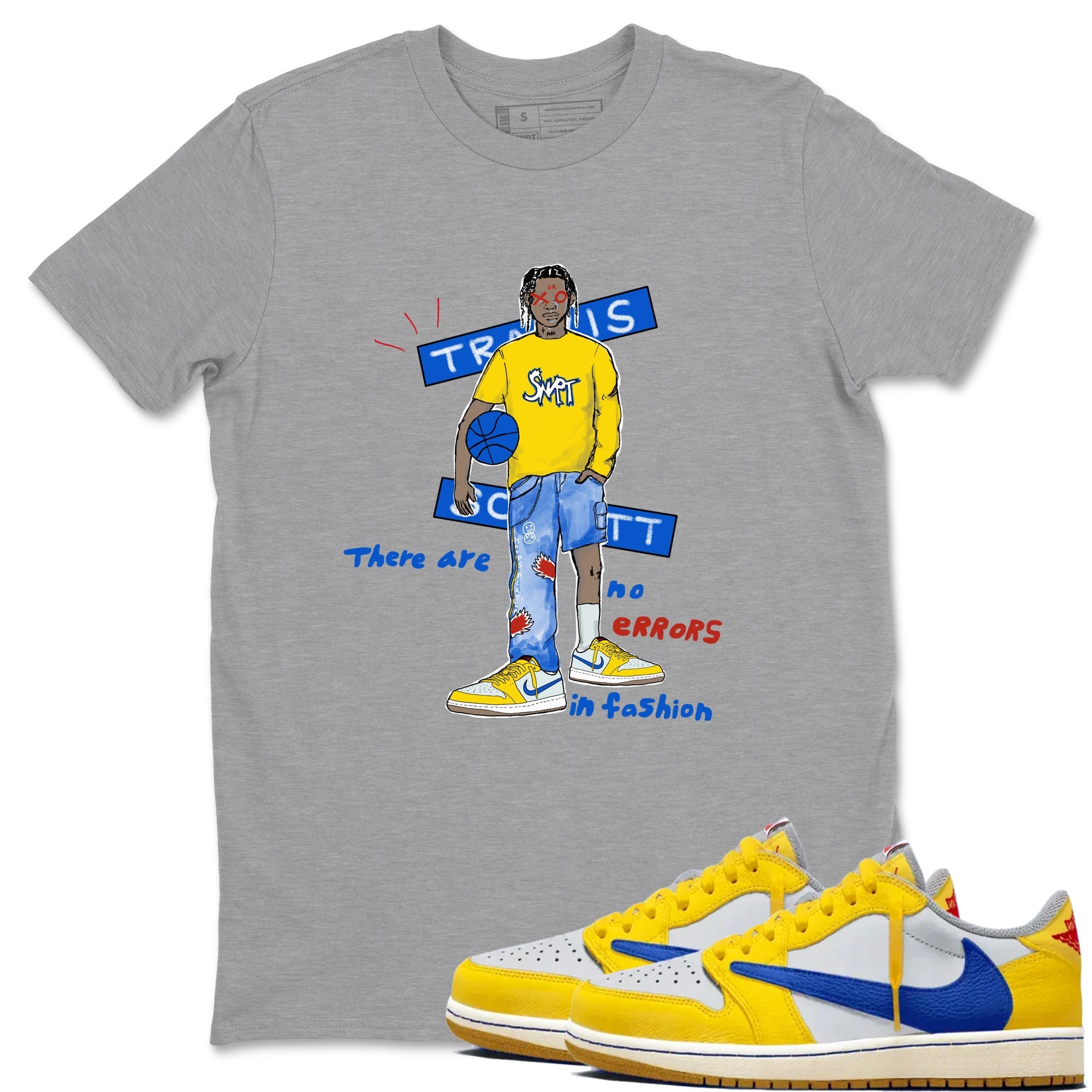No Errors In Fashion Sneaker Tees - Air Jordan 1 Travis Scott Canary